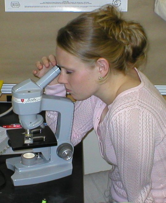 student working